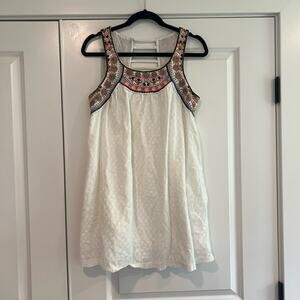 Anthropologie Lilka‎ Womens Cotton White Mini Sundress Size Small